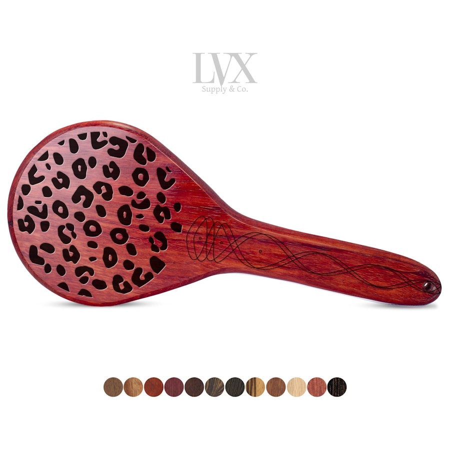 Cheetah/Leopard Print Spanking Paddle | BDSM Paddles by LVX Supply