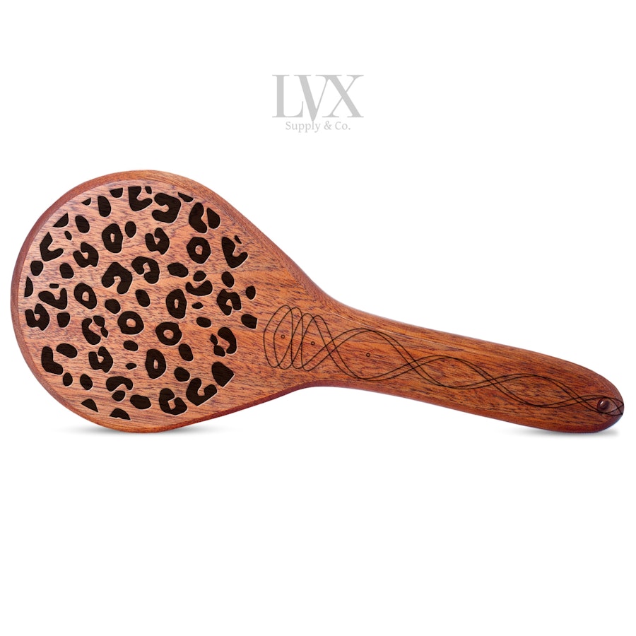 Cheetah/Leopard Print Spanking Paddle | BDSM Paddles by LVX Supply Image # 32259