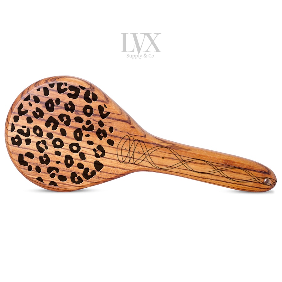 Cheetah/Leopard Print Spanking Paddle | BDSM Paddles by LVX Supply Image # 32260