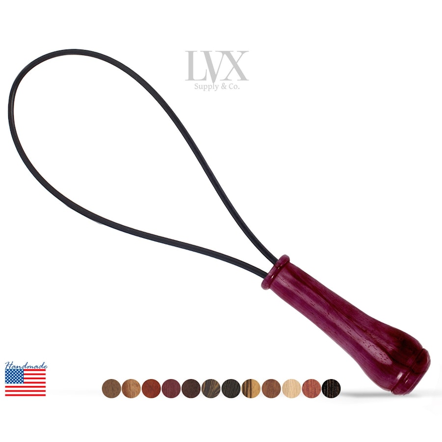 Intense Loop Whip BDSM Spanking Paddle | Stainless Steel Whipping Wire PTFE Rug Beater for Impact Play | Submissive Toys Fetish | LVX Supply