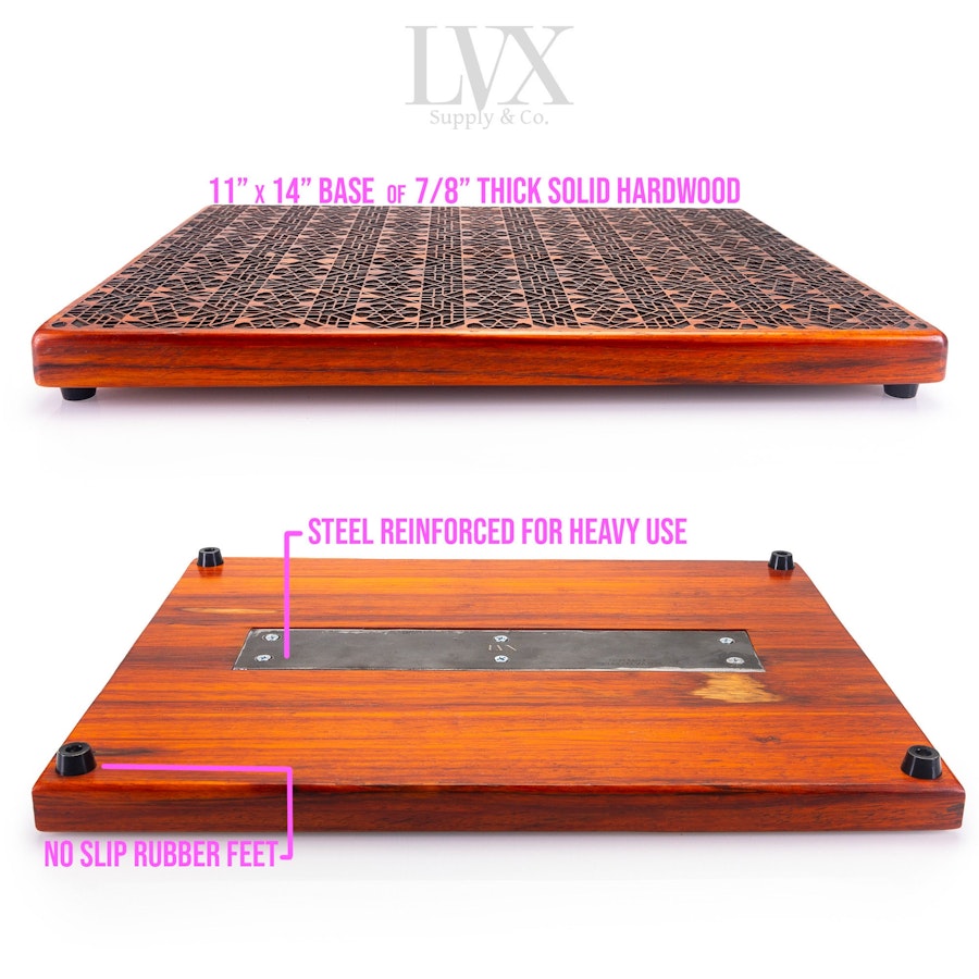 Ishidaki Board | Punishment Kneeling Board with Byzantine Pattern | BDSM Furniture for Submissives | Handmade Torture in USA by LVX Supply Image # 32325