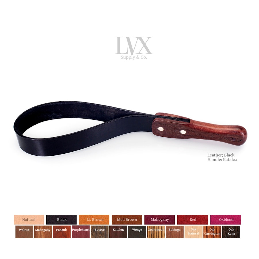 Leather Strap Paddle | Tawse Spanking Paddle, Long Riding Crop, Spanking Belt, BDsM toys for submissive | BDSM Leather Paddle by LVX Supply Image # 36117