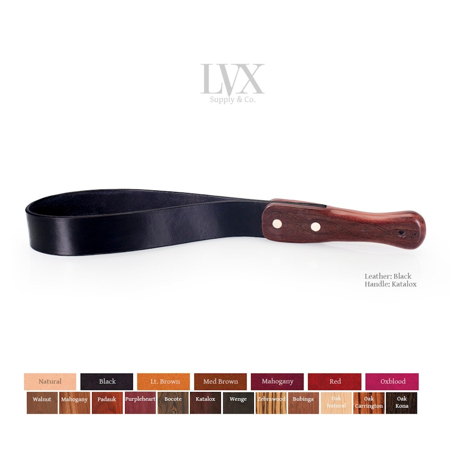 Leather Strap Paddle | Tawse Spanking Paddle, Long Riding Crop, Spanking Belt, BDsM toys for submissive | BDSM Leather Paddle by LVX Supply Image # 36115