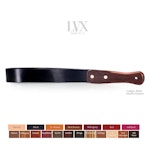 Leather Strap Paddle | Tawse Spanking Paddle, Long Riding Crop, Spanking Belt, BDsM toys for submissive | BDSM Leather Paddle by LVX Supply Thumbnail # 36118
