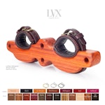Padded Leather & Wood Stocks Bondage Cuffs BDSM Restraints DDlg FemDom Slave Submissive Dungeon  | BDSM Stocks by LVX Supply Thumbnail # 35312
