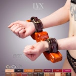Padded Leather & Wood Stocks Bondage Cuffs BDSM Restraints DDlg FemDom Slave Submissive Dungeon  | BDSM Stocks by LVX Supply Thumbnail # 35308