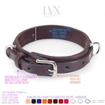 Low Profile BDSM Collar | Suede Lined Leather Bondage Collar for DDLG Submissive Femdom Slave Pet Play Fetish Wear BDsM-Gear | LVX Supply Thumbnail # 35321