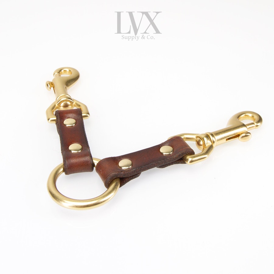 O-Ring Clip | Leather Bondage Restraint Accessories for BDSM Spreader, Hogtie, Collar, Cuffs for DDlg Femdom Submissive Slave | LVX Supply Image # 35242