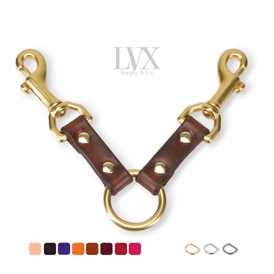 O-Ring Clip | Leather Bondage Restraint Accessories for BDSM Spreader, Hogtie, Collar, Cuffs for DDlg Femdom Submissive Slave | LVX Supply