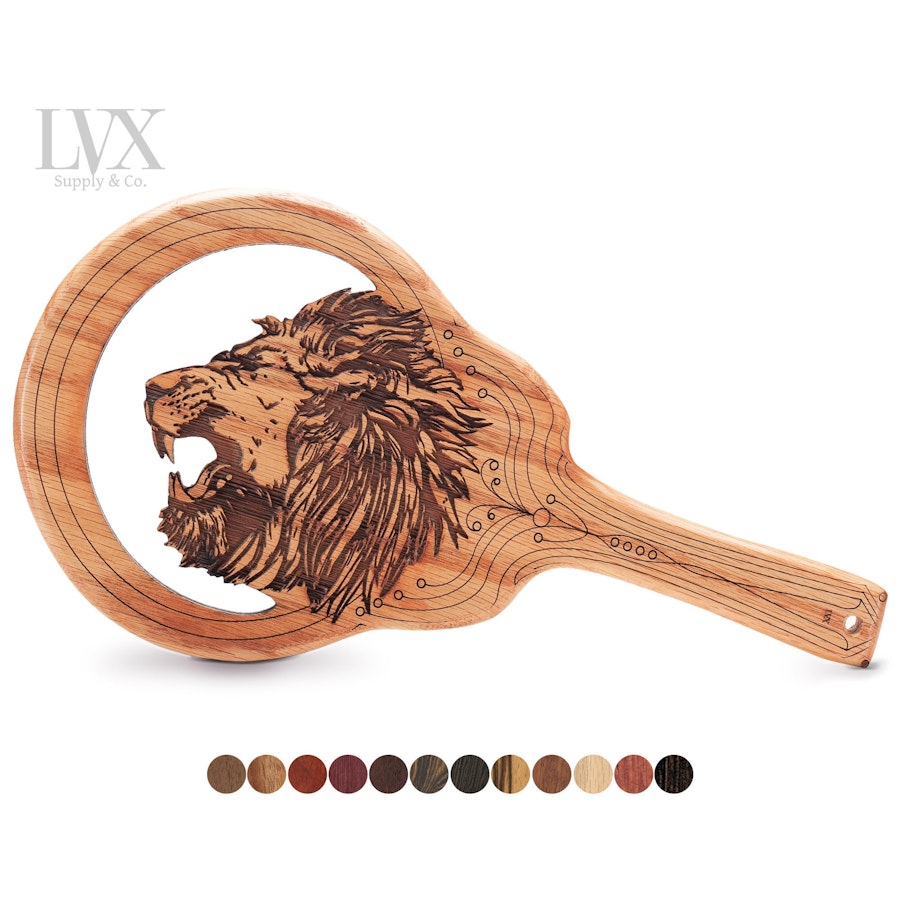 Lion BDSM Paddle | Spanking Paddle for Impact Play | BDSM-gear for Submissive, Dom,  DDlg Femdom Slave | Custom Handmade by LVX Supply