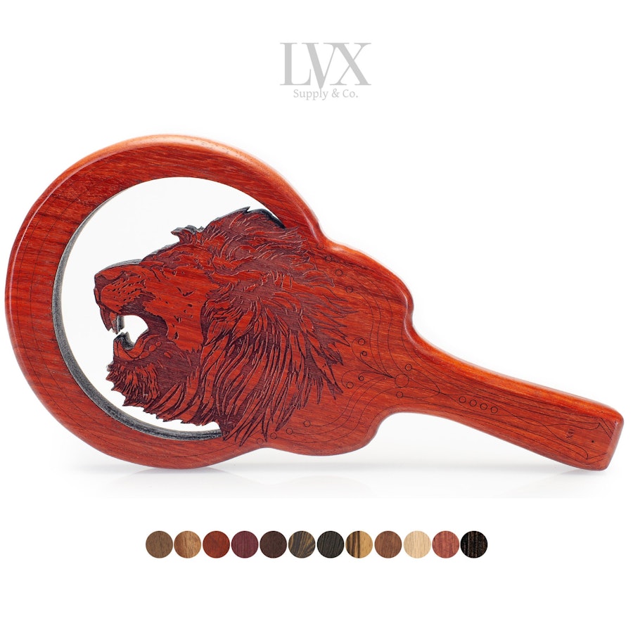 Lion BDSM Paddle | Spanking Paddle for Impact Play | BDSM-gear for Submissive, Dom,  DDlg Femdom Slave | Custom Handmade by LVX Supply Image # 35993