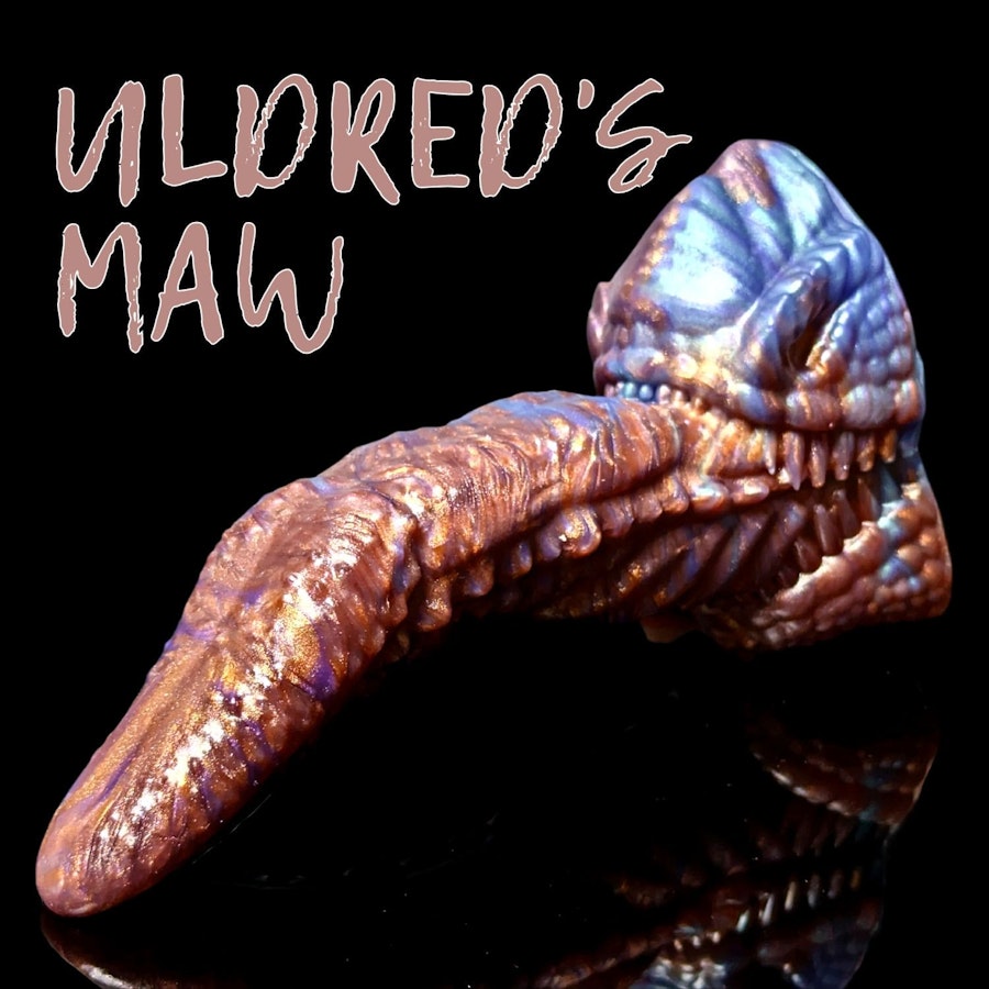 Uldred's Maw - Blend Color - Custom Fantasy Tongue Dildo - Silicone Dragon Maw Sex Toy