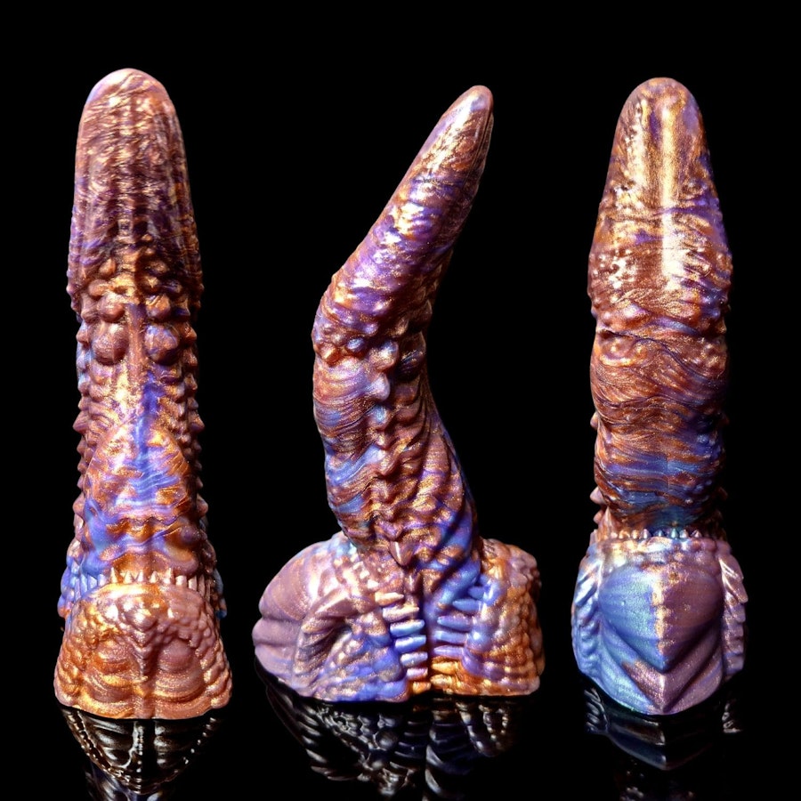 Uldred's Maw - Blend Color - Custom Fantasy Tongue Dildo - Silicone Dragon Maw Sex Toy Image # 34817