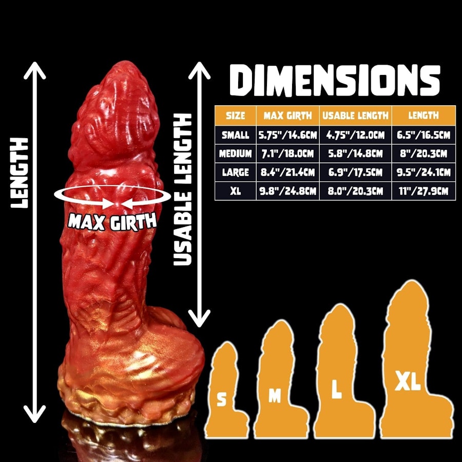 Magmis - Fade Color - Custom Fantasy Dildo - Silicone Monster Sex Toy Image # 34421