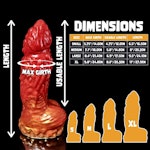 Magmis - Fade Color - Custom Fantasy Dildo - Silicone Monster Sex Toy Thumbnail # 34421