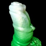 Sylenos - Fade Color - Custom Fantasy Dildo with Knot - Silicone Satyr Style Sex Toy Thumbnail # 34517
