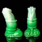 Sylenos - Fade Color - Custom Fantasy Dildo with Knot - Silicone Satyr Style Sex Toy Thumbnail # 34516