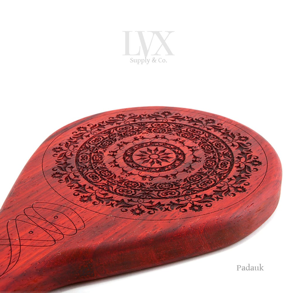 Floral Spanking Paddle | Wood BDSM Paddle for DDLG Submissive Slave Punishment | Otk BDsM toys | Impact by LVX Supply photo