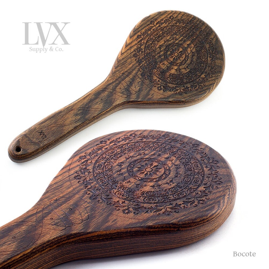 Floral Spanking Paddle | Wood BDSM Paddle for DDLG Submissive Slave Punishment | Otk BDsM toys | Impact by LVX Supply Image # 34944