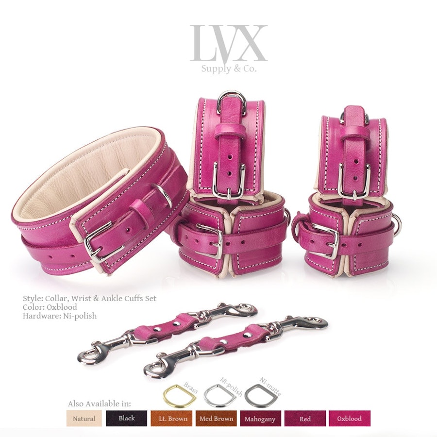 DDLG Collar Padded Leather CGL BDsM Collar for Bondage Submissive Femdom Slave Pet Pony Play | Age Play Collar by LVX Supply Image # 34832