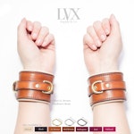 DDLG Collar & Cuffs Set | Padded Leather Bondage BDsM Cuffs and Collar for Submissive Puppy Play | DDlg Set by LVX Supply Thumbnail # 34641