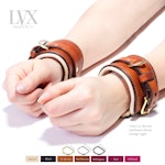 BDSM Cuffs | Padded Leather Bondage Restraints | Handcuffs for DDlg FemDom Slave Submissive BDSM-gear bdsm-toys | Handmade by LVX Supply Thumbnail # 34896