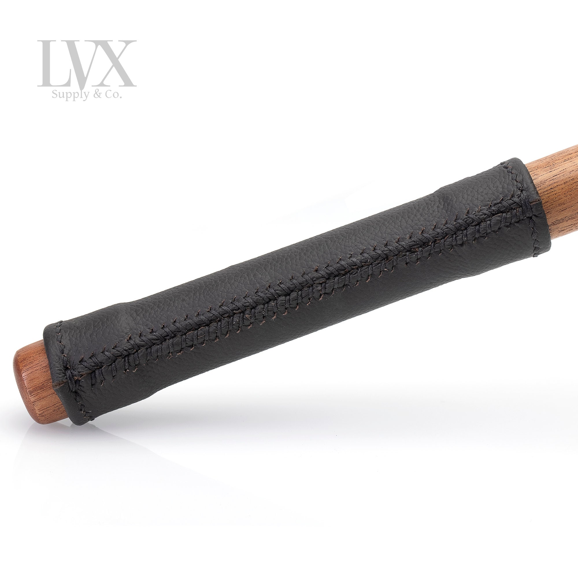 Thick BDSM Cane with Leather Handle, Short Thuddy Spanking Cane | Impact Toys for DDlG Femdom Submissive Slave | BDSM Paddle by LVX Supply photo