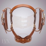 Face F*ck Harness | BDSM Head Harness | Leather Bondage Harness BDsM Harness Submissive Slave Toys bdsm-gear | Handmade by LVX Supply Thumbnail # 34915