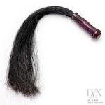 Horse Tail BDSM Flogger with Hand Carved Wood Handle for Pony Play, Sensation Play, Submissive Slave Toys | BDSM Flogging by LVX Supply Thumbnail # 34923