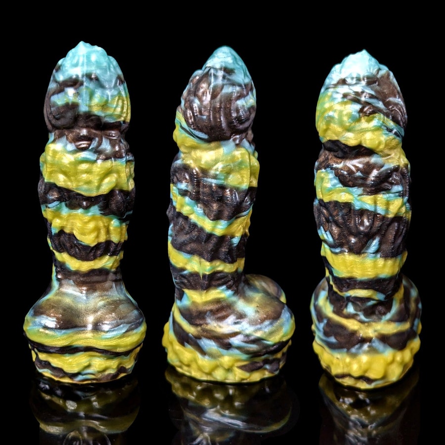 Magmis - Marble Color - Custom Fantasy Dildo - Silicone Monster Sex Toy Image # 34407