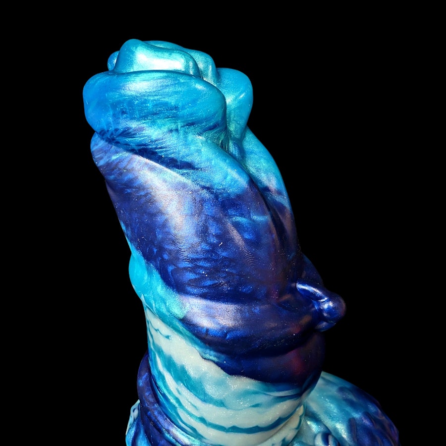 Sylenos - Marble Color - Custom Fantasy Dildo with Knot - Silicone Satyr Style Sex Toy Image # 34502