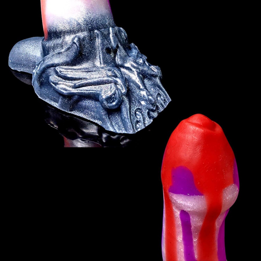 Stardust - Signature Color - Custom Fantasy Dildo with Knot - Silicone Horse Cock Sex Toy Image # 34627