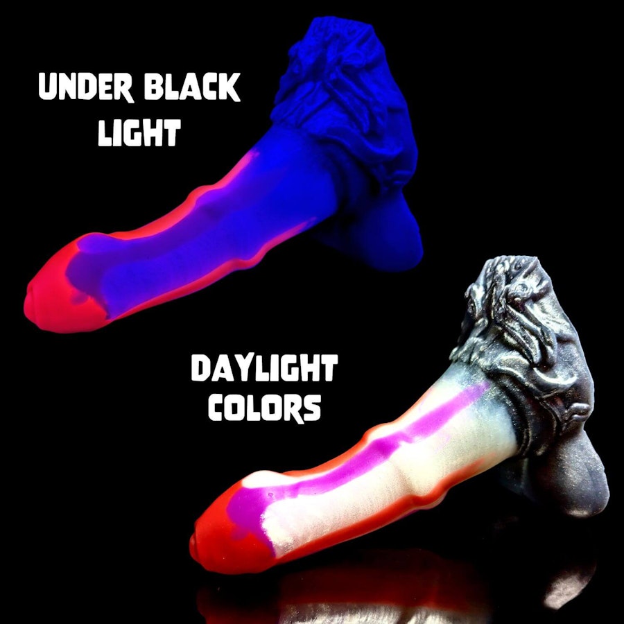 Stardust - Signature Color - Custom Fantasy Dildo with Knot - Silicone Horse Cock Sex Toy Image # 34625
