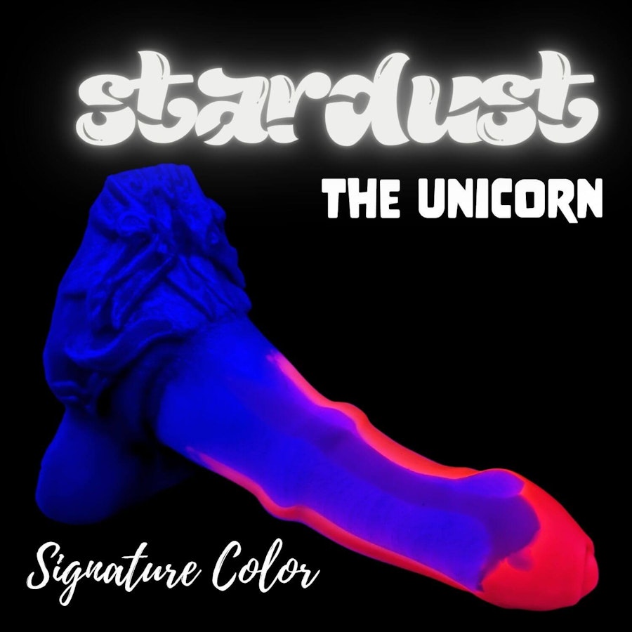 Stardust - Signature Color - Custom Fantasy Dildo with Knot - Silicone Horse Cock Sex Toy