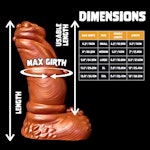 Sylenos - Solid Color - Custom Fantasy Dildo with Knot - Silicone Satyr Style Sex Toy Thumbnail # 34453