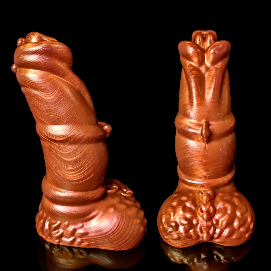 Sylenos - Solid Color - Custom Fantasy Dildo with Knot - Silicone Satyr Style Sex Toy Image # 34454