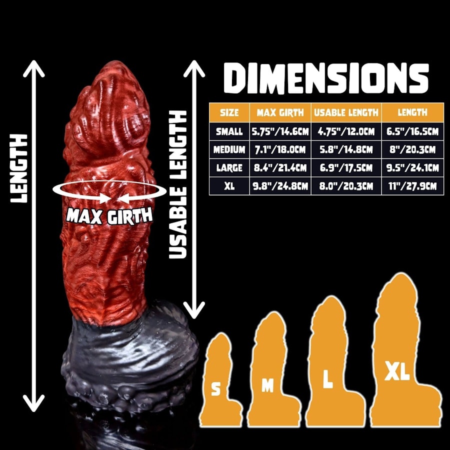 Magmis - Split Color - Custom Fantasy Dildo - Silicone Monster Sex Toy Image # 34391