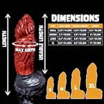 Magmis - Split Color - Custom Fantasy Dildo - Silicone Monster Sex Toy Thumbnail # 34391