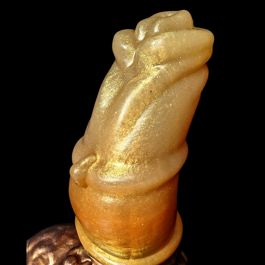 Sylenos - Split Color - Custom Fantasy Dildo with Knot - Silicone Satyr Style Sex Toy Image # 34487