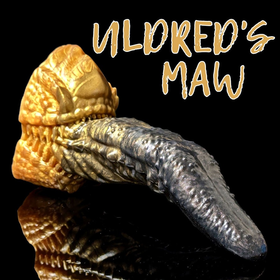 Uldred's Maw - Fade Color - Custom Fantasy Tongue Dildo - Silicone Dragon Maw Sex Toy