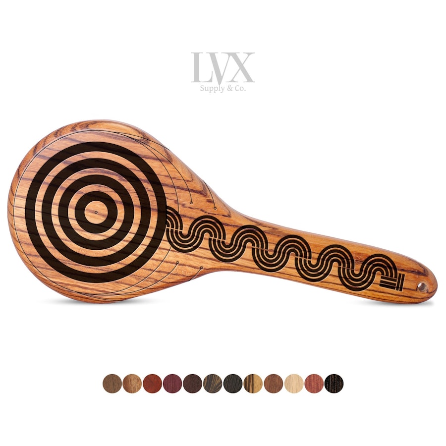 Serpent Ring BDSM Paddle | Wood Spanking Paddle for DDLG Submissive Slave Punishment | Otk BDsM Impact Toys | Handmade by LVX Supply