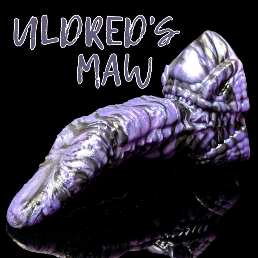 Uldred's Maw - Marble Color - Custom Fantasy Tongue Dildo - Silicone Dragon Maw Sex Toy