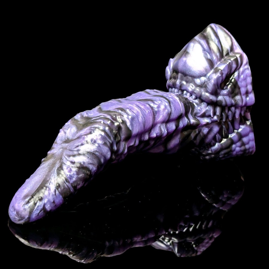 Uldred's Maw - Marble Color - Custom Fantasy Tongue Dildo - Silicone Dragon Maw Sex Toy Image # 35119