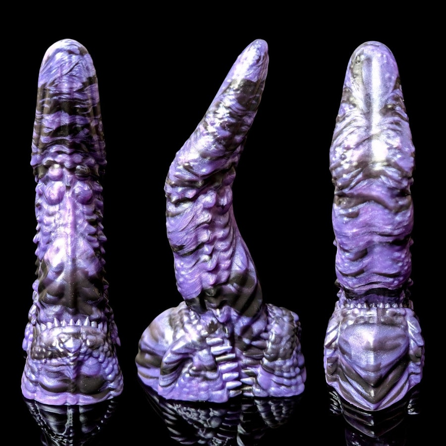 Uldred's Maw - Marble Color - Custom Fantasy Tongue Dildo - Silicone Dragon Maw Sex Toy Image # 35121