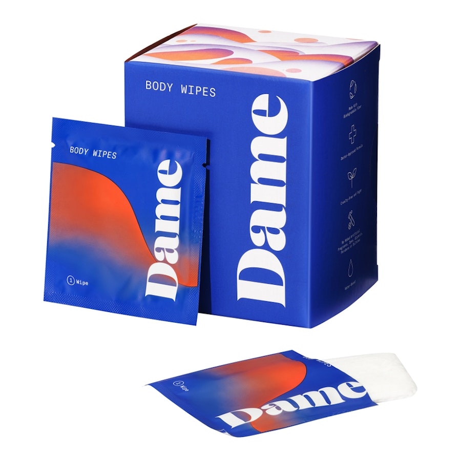 Dame Body Wipes 15-Pack - Individually Wrapped