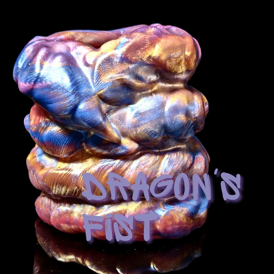 Dragon's Fist - Blend Color - Custom Fantasy Stroker - Silicone Masturbator Open or Closed Ended for Men or Women