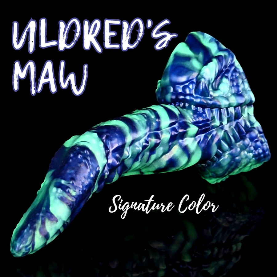 Uldred's Maw - Signature Color - Custom Fantasy Tongue Dildo - Silicone Dragon Maw Sex Toy