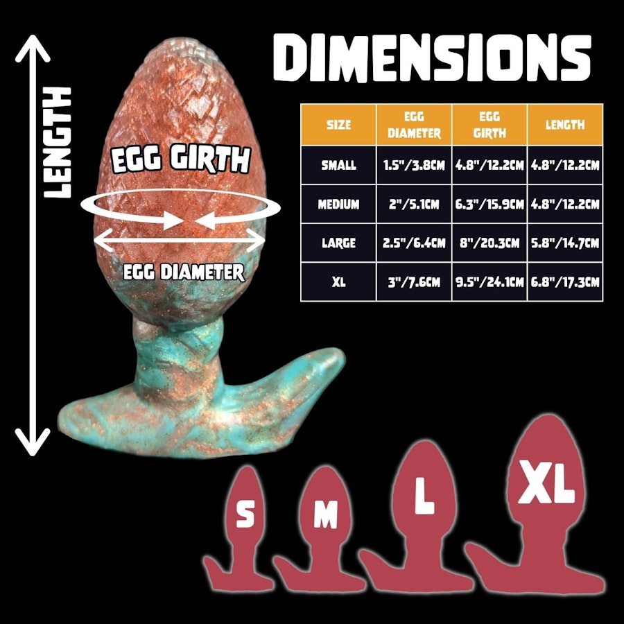 Uldred's Egg - Blend Color - Custom Fantasy Butt Plug - Silicone Plug Sex Toy Image # 37287