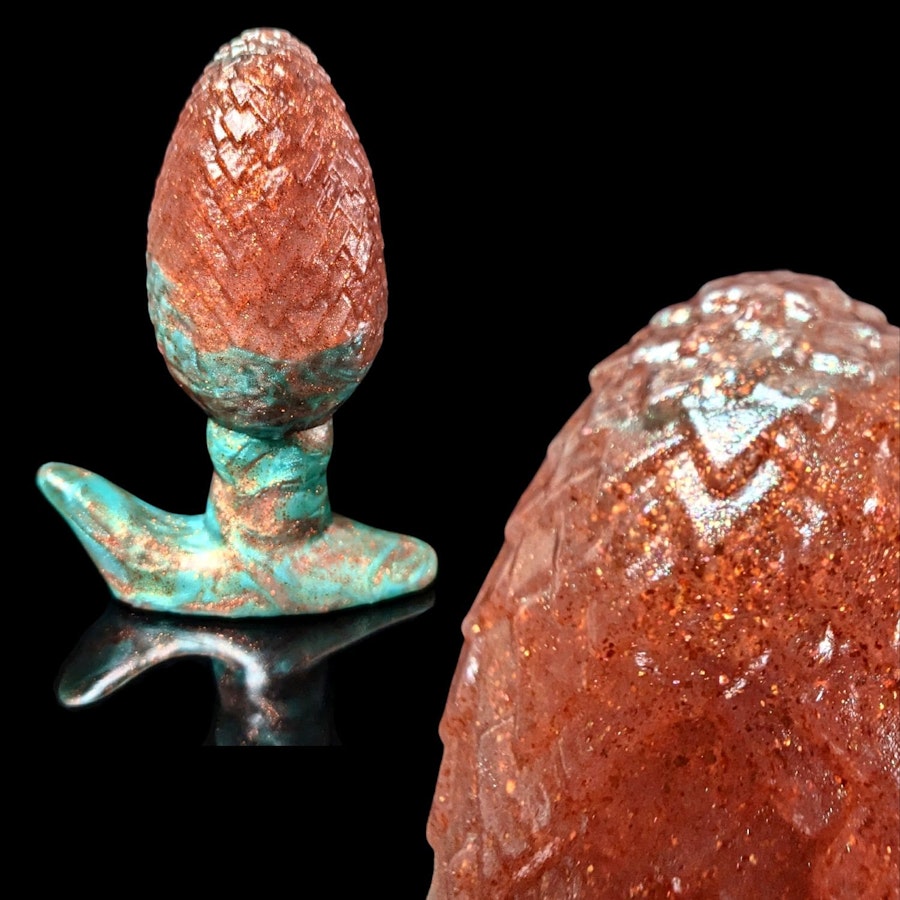 Uldred's Egg - Blend Color - Custom Fantasy Butt Plug - Silicone Plug Sex Toy Image # 37288