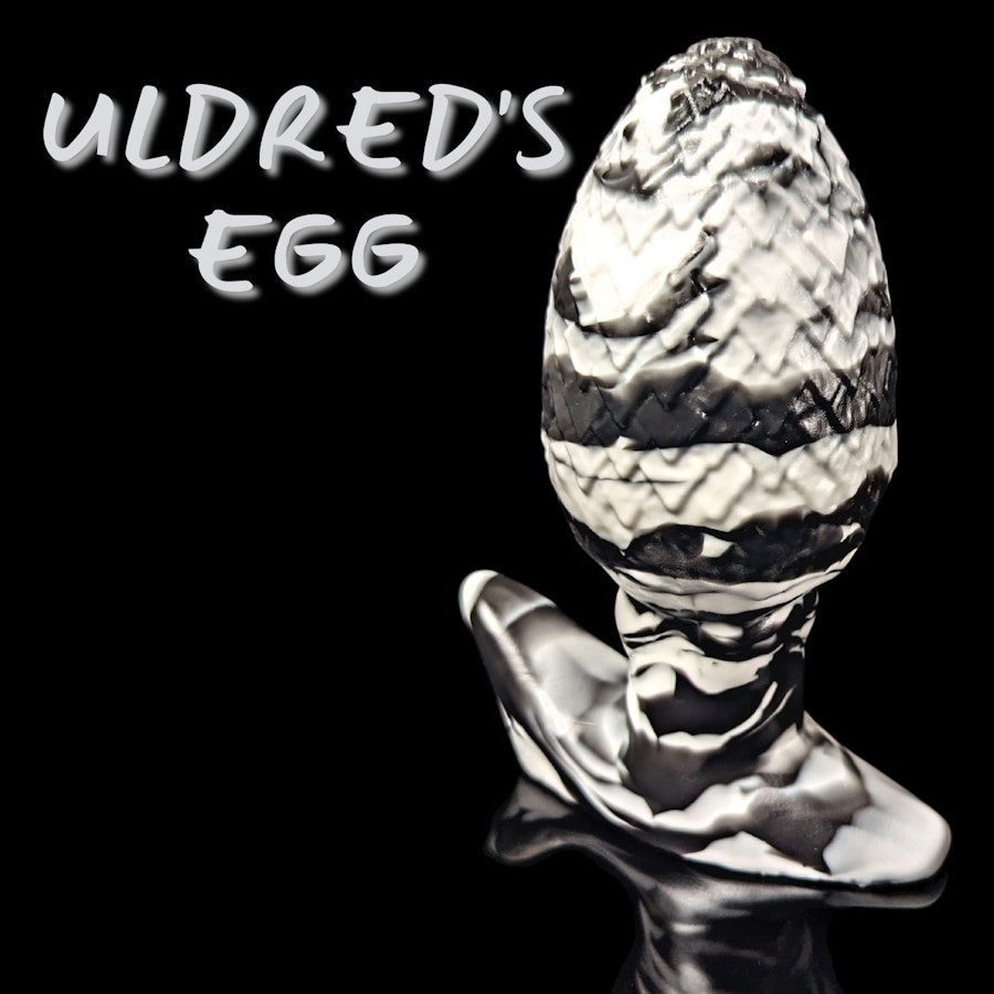 Uldred's Egg - Marble Color - Custom Fantasy Butt Plug - Silicone Plug Sex Toy